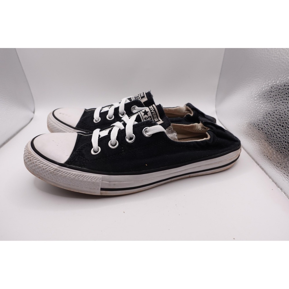Converse Shoes Womens Size 10 41.5 Black Canvas Chuck Taylor Shoreline Slip On